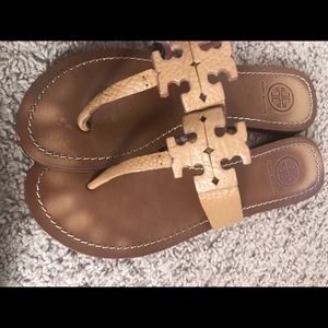 Tory Burch Moore Pebbled leather sandals